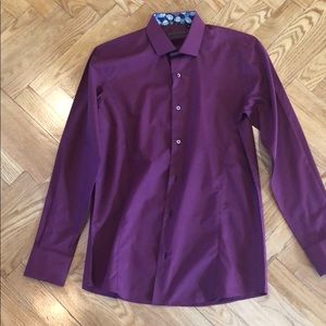 ENZO DI MILANO Purple button down shirt